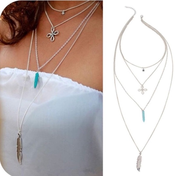 Boho Multiple Strand Necklace - Picture 2 of 5